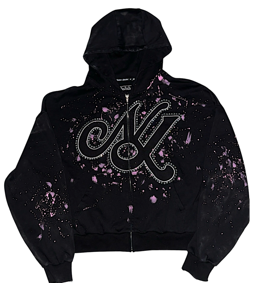 Maison Splatter Zip Up